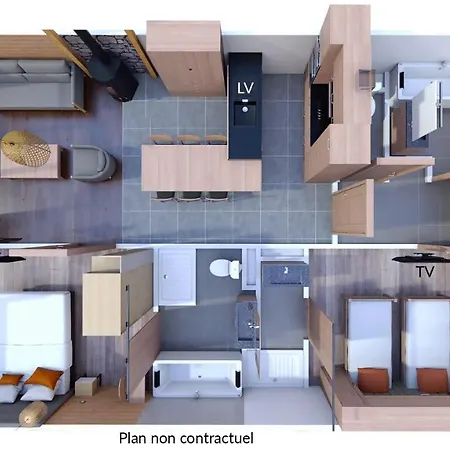 דירה Les Balcons Platinium Val Cenis *