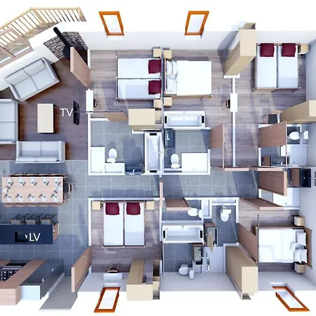 Les Balcons Platinium Val Cenis דירה *